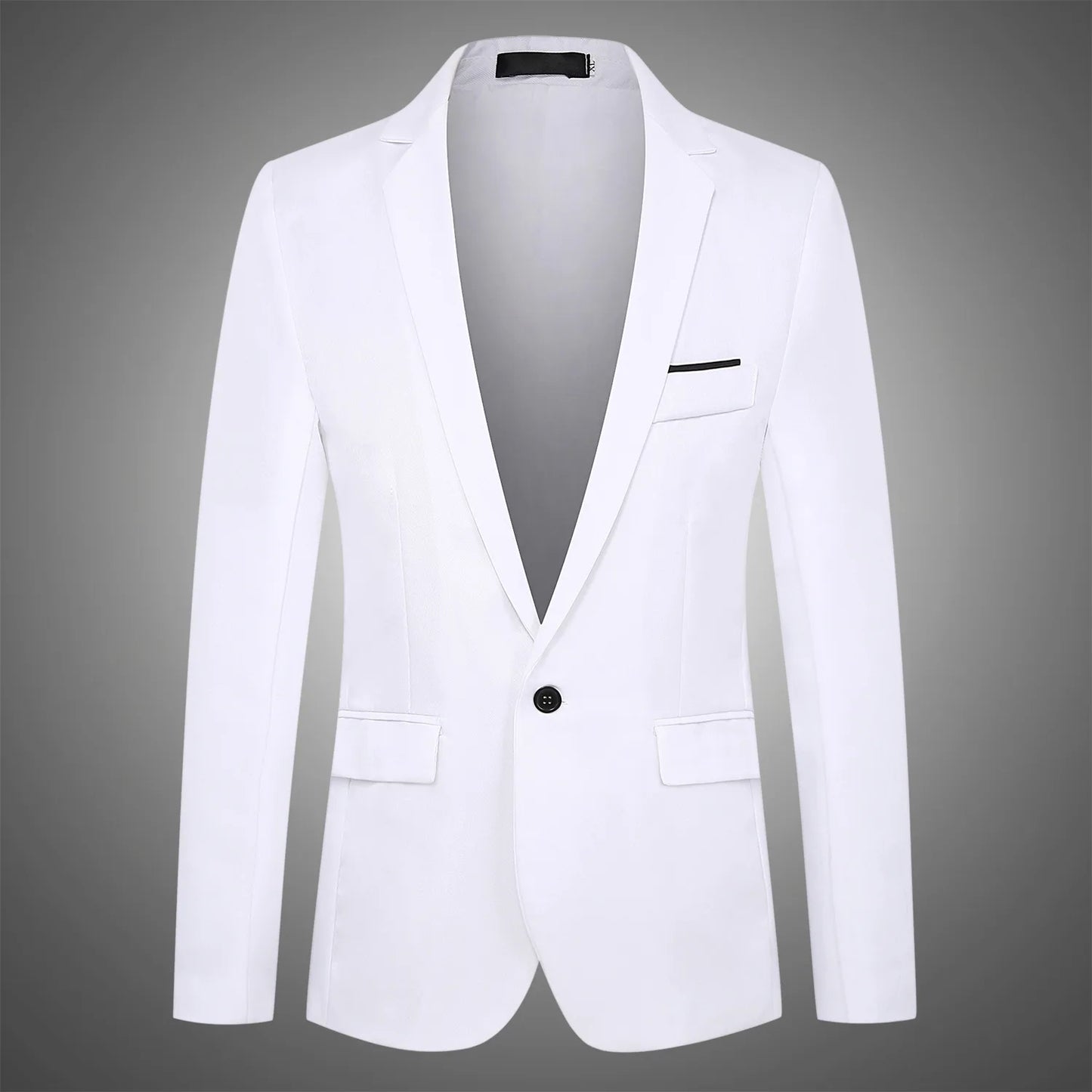 Blue Men Blazers Work Office 2024 Men Tuxedos for Formal Occasions Pockets Coat Blazers Male Custom Men's Business Slim Blazers